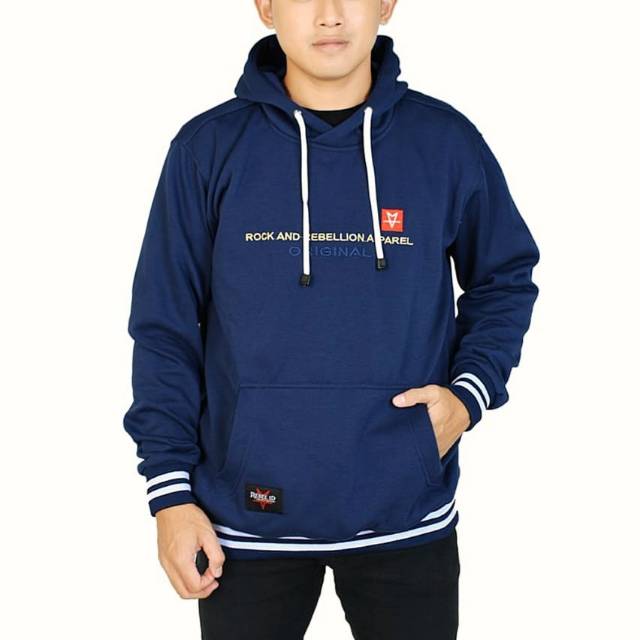 Hoodie Pria Wanita Unisex Sweater Original Rebel ID