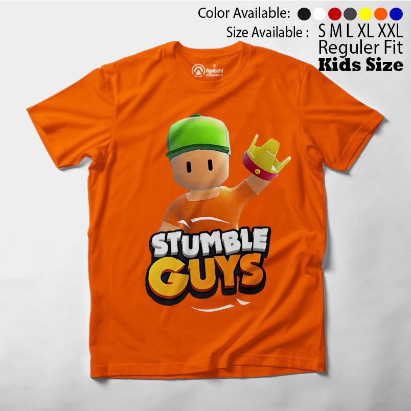 Baju Kaos Atasan Anak Laki-Laki Gamers Stumble Guys