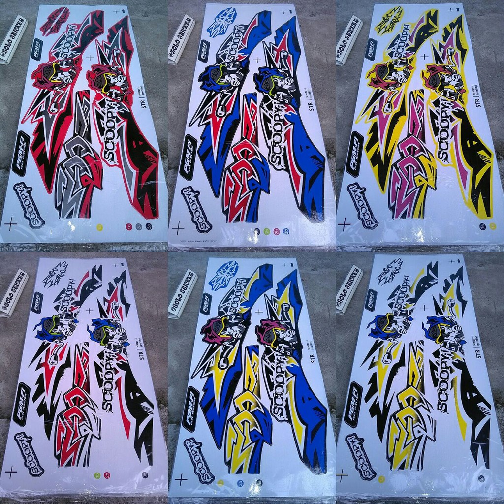 Striping Sticker Variasi Scoopy Grafitty Shopee Indonesia