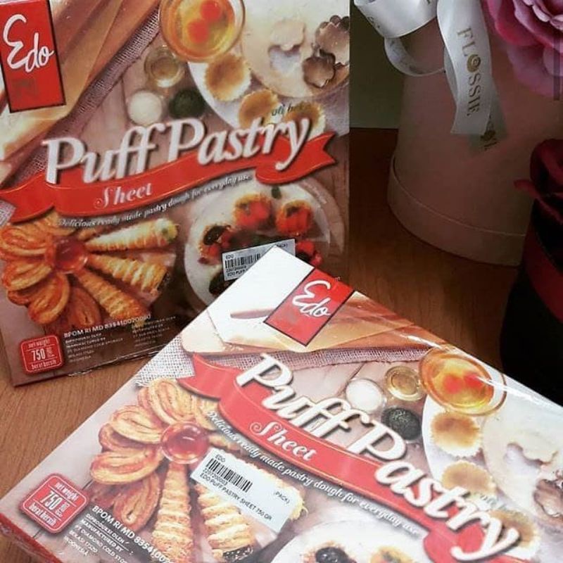 

Edo Puff Pastry Sheet Frozen / Lembaran Adonan Pastry 750gr