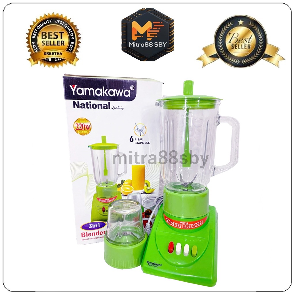 mitra88sby Blender kaca National Matsunichi  3 IN 1 Kapasitas 1 Liter