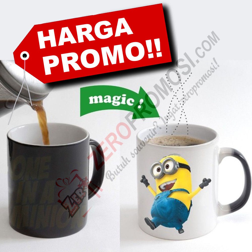 Mug Magic berubah warna - include dus putih