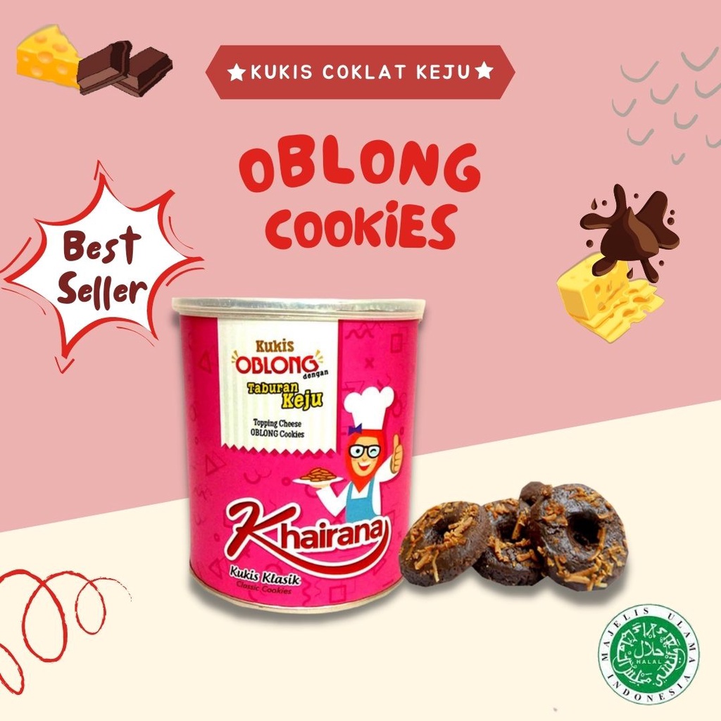 

Khairana Kukis Coklat Keju 250 Gram Kemasan Biskuit Kaleng / Cookies Hampers Lebaran Termurah / Kue Kering Idul Fitri