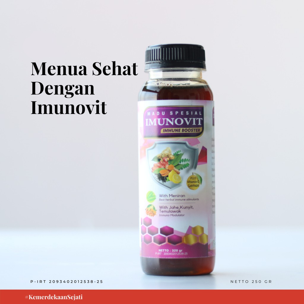 

Madu Imunovit 320 gr / Madu Asli / Madu Kesehatan