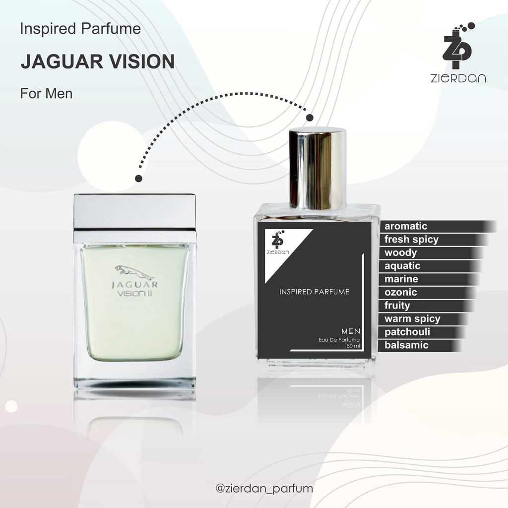 Zierdan Inspired Parfum Jaguar Vision Parfume Farfum Minyak Wangi Tahan Lama Pria Cowok