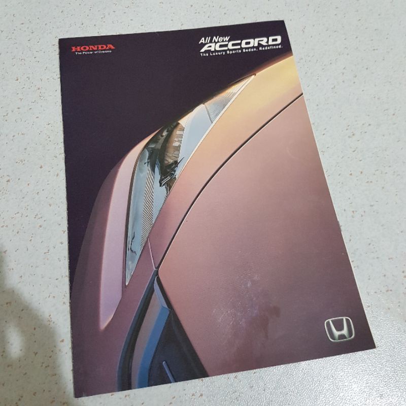 Brosur flyer iklan original mobil Honda All New Accord
