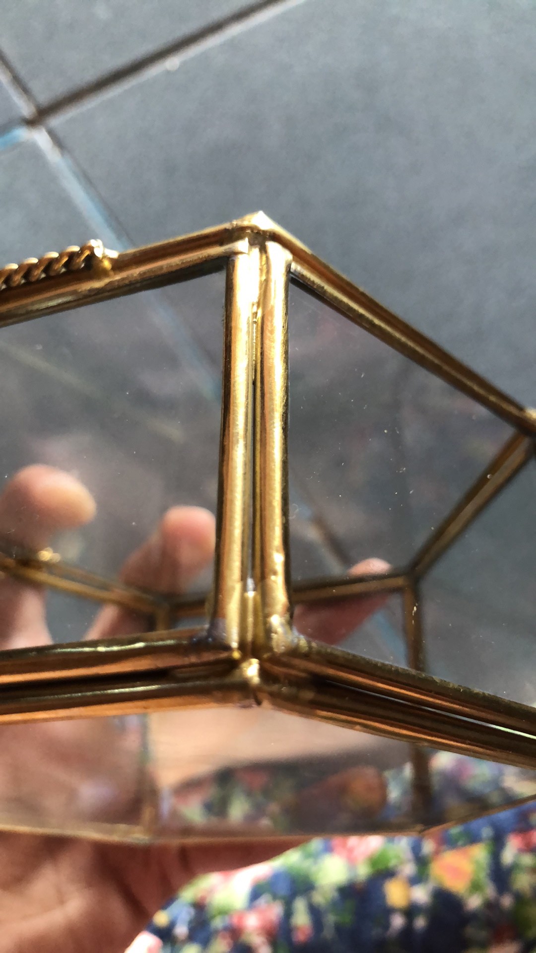 Ring Box Terrarium Hexa Datar / Terrarium Tempat Cincin Segi6 Datar