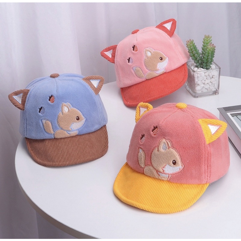 5-15 bulan Topi Baseball Anak Bayi Squirrel Untuk Anak Laki Laki Anak  / Baby Baseball Hat