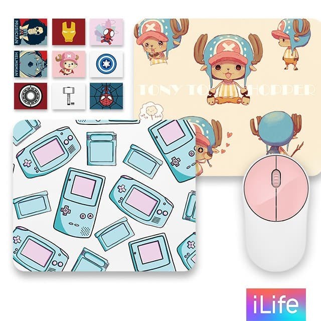 5J10YOi Ilife Mouse Pad Gaming Anti Slip Karakter Spiderman - Spider Pink OI501I