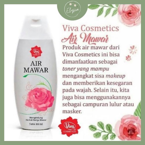 ✨ ELYSIA ✨ Air Mawar Viva 100ml Penyegar Original