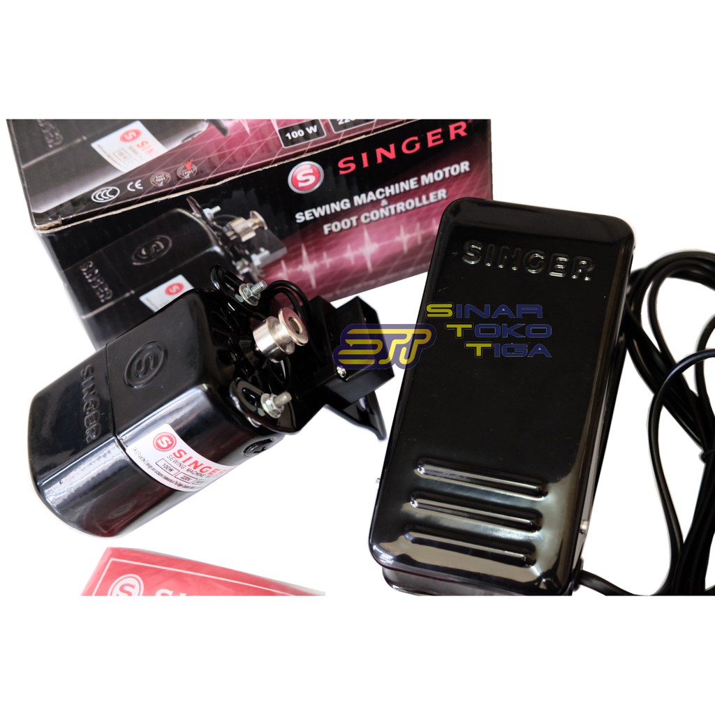 Dinamo Mesin Jahit Tradisional  &amp; Mesin Obras Kecil Merk SINGER 100 WATT