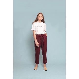  Celana  Wanita  Chino  Maroon Merche Shopee  Indonesia