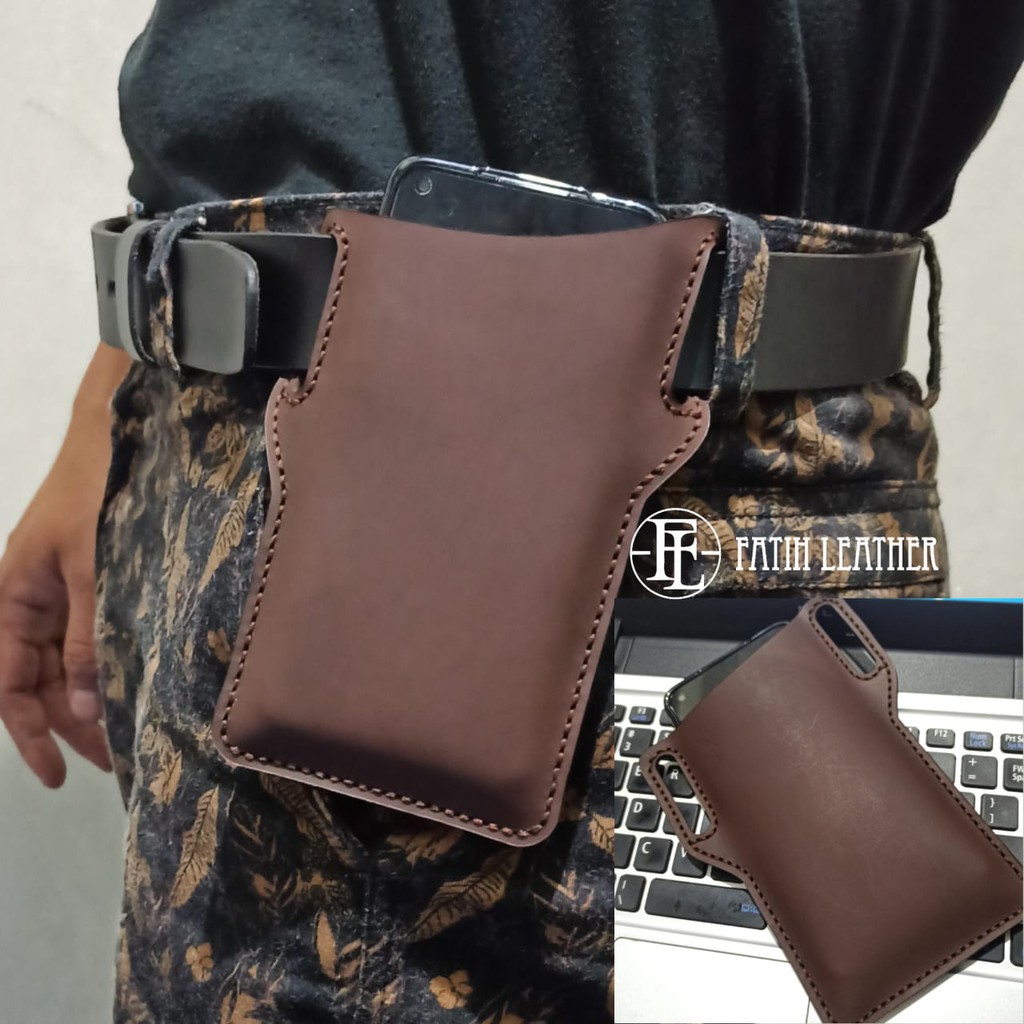 ⭐⭐⭐⭐⭐ DOMPET PINGGANG KULIT SAPI UNTUK HP, TAS PINGGANG DOMPET HP KULIT SAPI ASLI GARUT