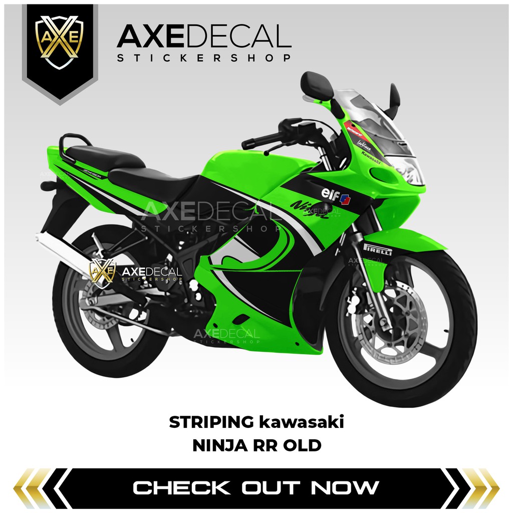 Striping Ninja 150 RR Old/Lama Grafis Custom / Stiker Motor variasi Kawasaki NInja RR