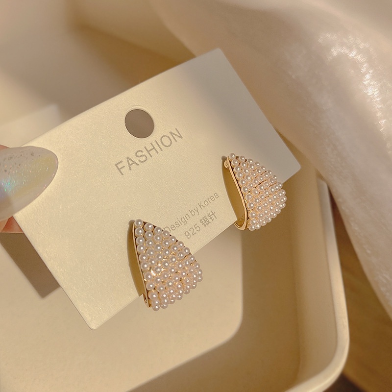 Hello Girl S925 Silver Needle Multi-style Earrings Fashion Niche Design Light Luxury Earring-13#