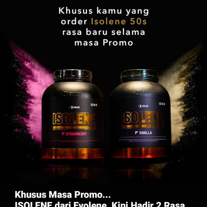 

Evolene Isolane 1650gram 50 sachet - StrawberiSuplemen Protein Isolate Protein Penambah Berat Badan Whey Protein Supelmen Gym Suplemen Pembentuk Otot Perut B3T3S1S2O1 Susu Fitness Penggemuk Tubuh Otot Amino Penggemuk Obat Pembentuk Otot Pria Fitness Pemba