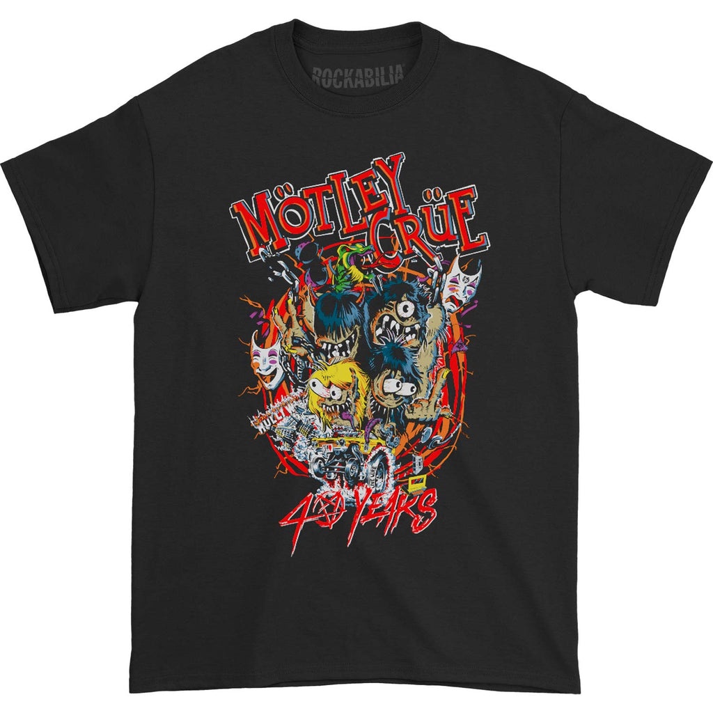 Kaos Band MOTLEY CRUE Motley Monsters 40 Years Official Merchandise T-Shirt - Kaos Dewasa - Kaos Pri