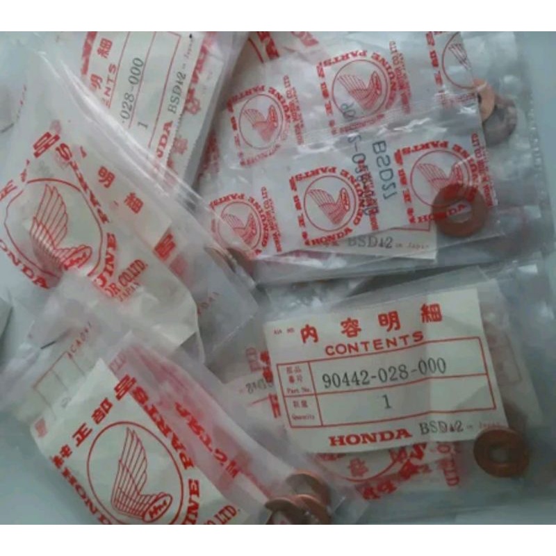 ring tembaga blok head tiger megapro glpro cb100 gl100 cg original japan