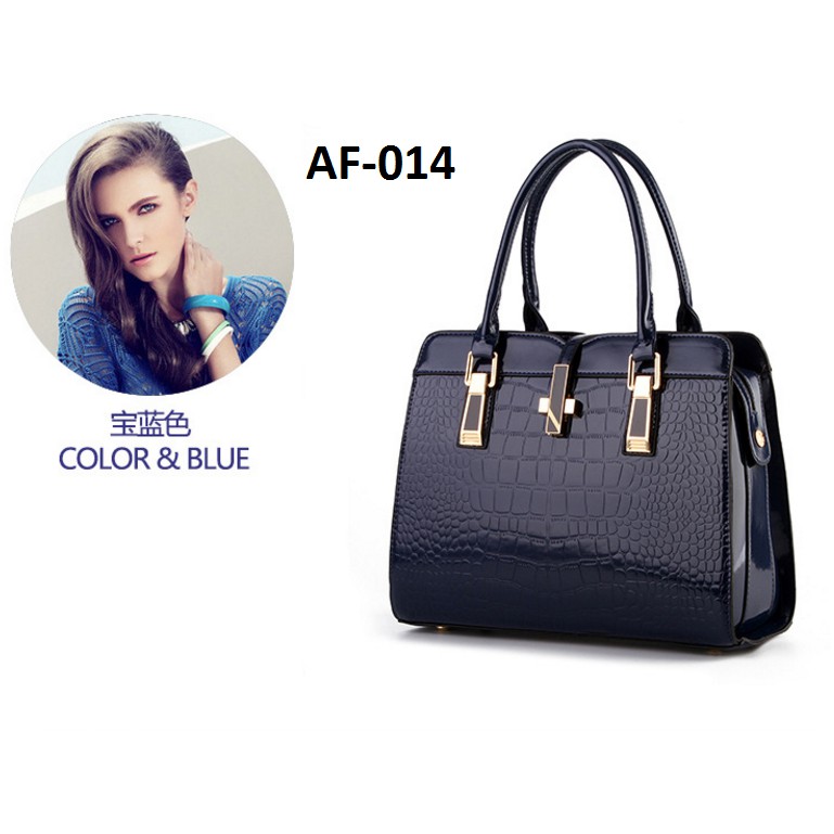 Promo AL014 NAVY BIRU TUA  Tas Import Berkwalitas , Tas Wanita Tas Kerja Limited