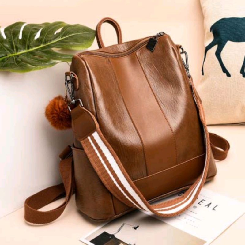 Woman Backpack 2in1 TW1842 Shoulderbag Tas Ransel Wanita Shoulder Bag