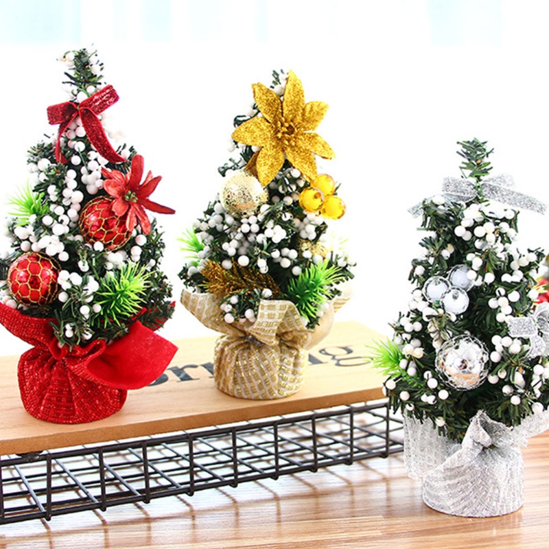 Ornamen Pohon Natal Mini Ukuran 20cm Untuk Dekorasi Meja