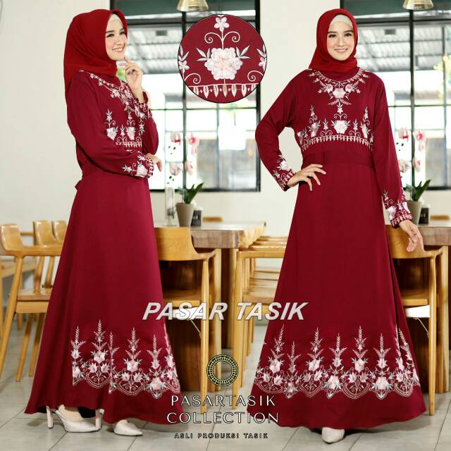 GAMIS FUJI / KAFTAN LEBARAN TERBARU MEWAH 2024 / pasar tasik / tanah abang