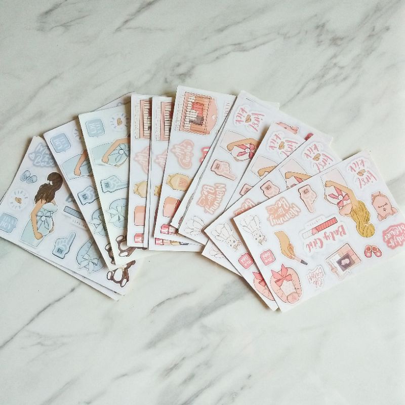 

Stiker Cute Girl Baby Pastel