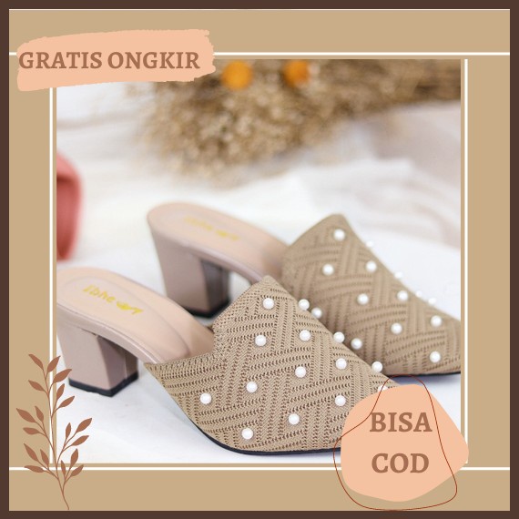 (Bisa Cod) High Heels 9Cm Mewah Sendal Hak Tinggi Hils Wanita H 02 36 40 Sandal Hak Tahu Wanita 3Cm/