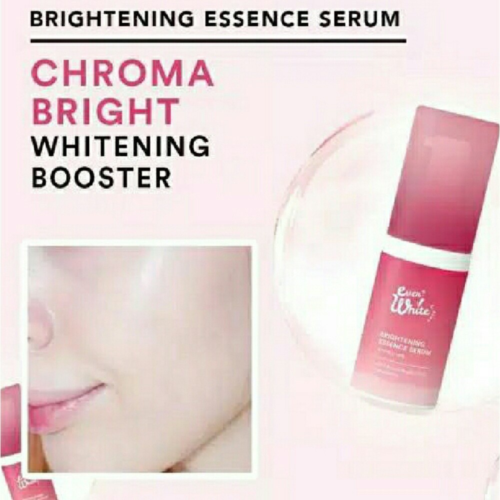 [COD] Everwhite Brightening Essence Serum dengan Kandungan CHROMA BRIGHT + NIACINAMIDE + HYALURONATE + VIT C 15 gram BPOM 100% ORIGINAL