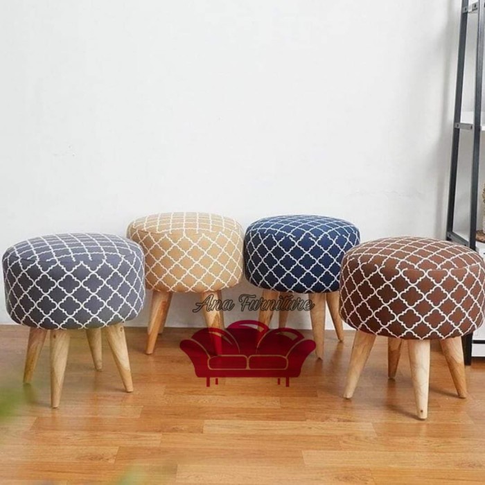 kursi sofa button stool/puff/furniture/interior/ottoman pouf