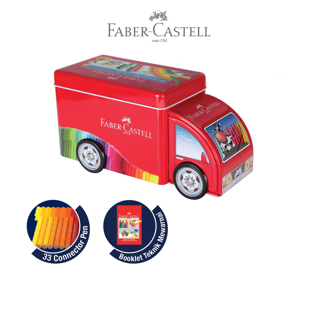 

Faber-Castell Spidol Warna Marker Connector Pen 33 Truck Tin