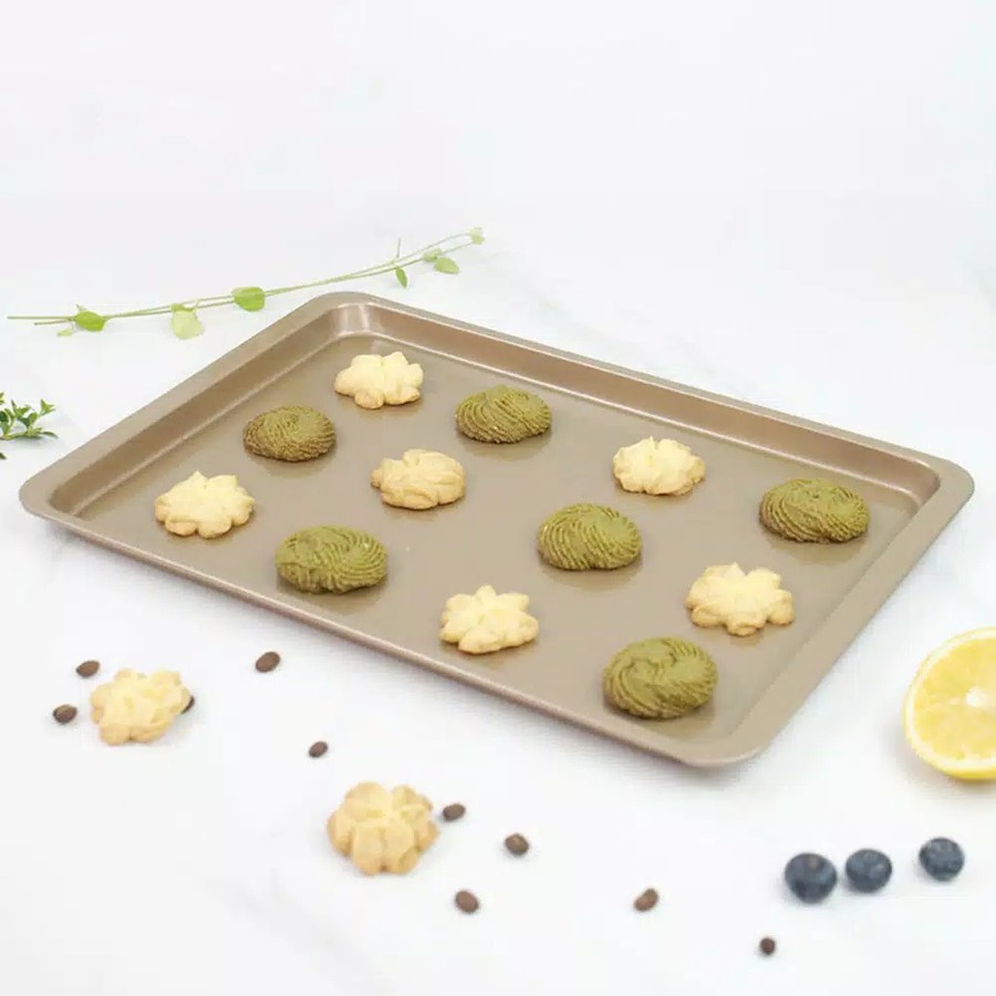 Loyang Kue Kering Anti Lengket Alas Oven Microwave Baking Tray Non Stick