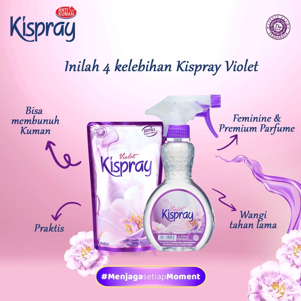 Kispray Botol Violet 318 ml