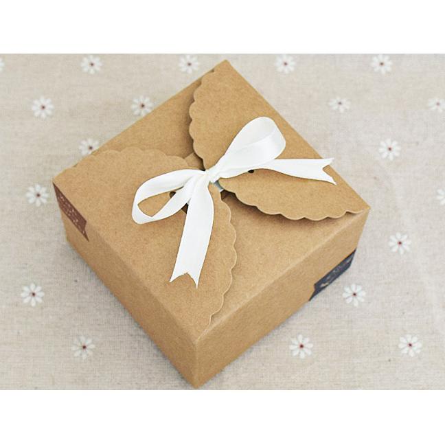 

box brown 9x9 kotak gift box packaging kantong imlek / natal / lebaran