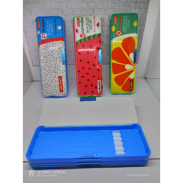 

tempat/kotak pensil magnet motif buah BR