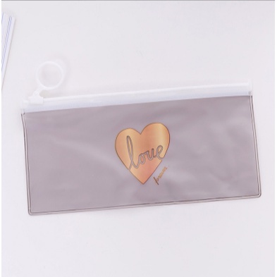 MOGYMOGY HL0074 Tempat Pensil Transparan Pouch Motif Lucu Serbaguna-G