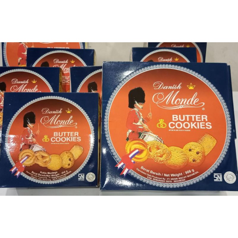 

READY STOK MONDE BUTTER COOKIES JAJAN KALENG PREMIUM MONDE 454 GR DAN 908 GR