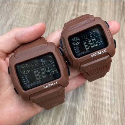 BISA COD jam tangan COUPLE PRIA &amp; WANITA Original SKYMAX 1815 MILITARY BISA BERENANG