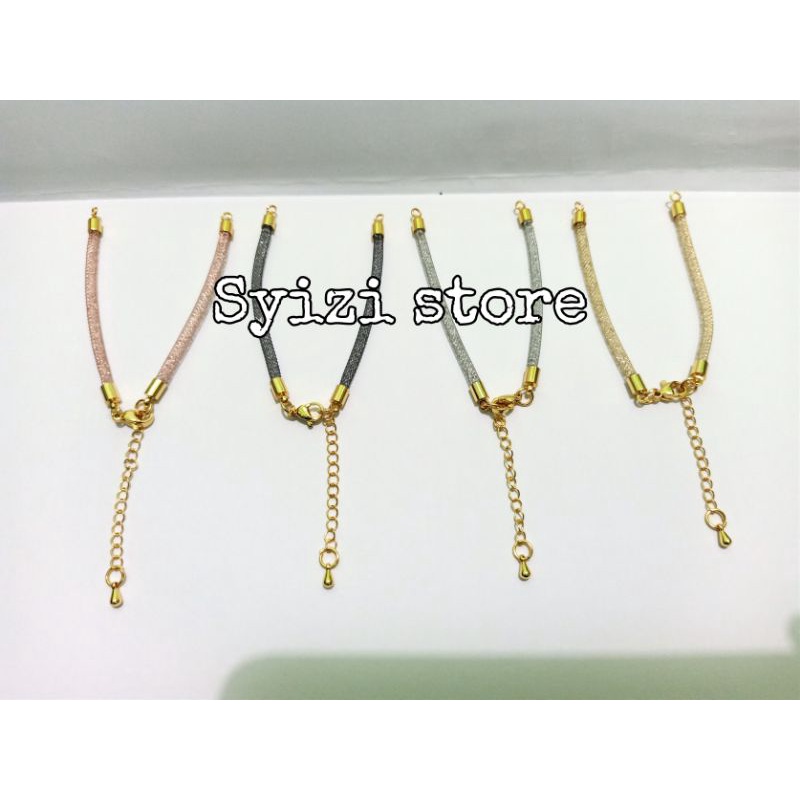 gelang gliter/ gelang kristal/ gelang gliter kait new