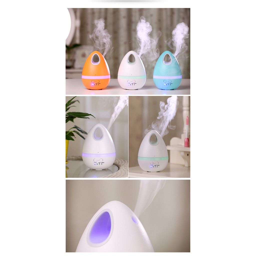 Egg Air Humidifier Aroma Diffuser Gradient Light 7 Colours - Kapasitas 200ml