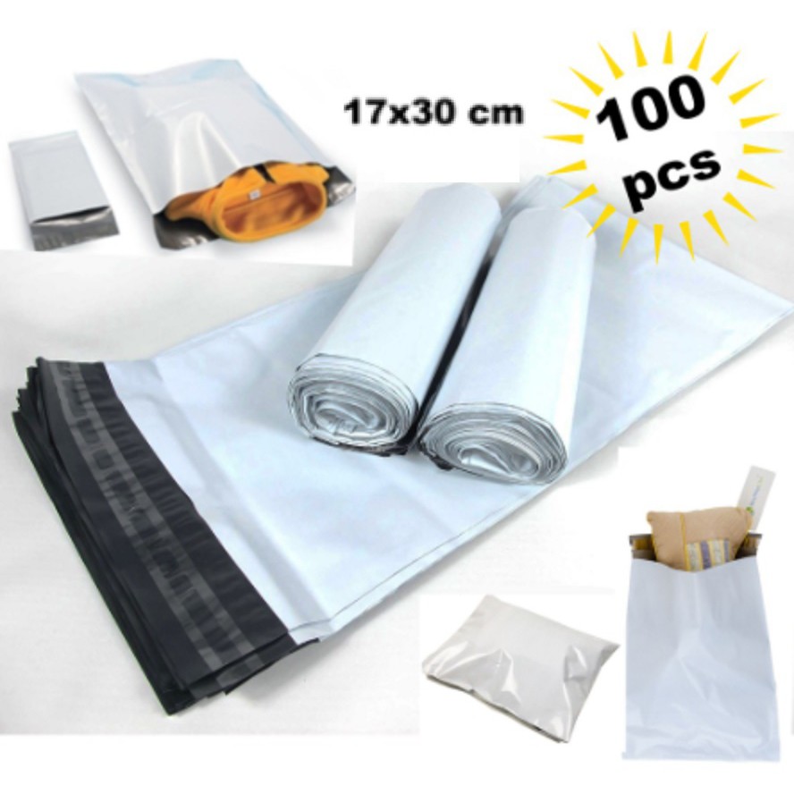 

TERMURAH 17x30 cm polymailer import TEBAL packing bag plastik online shop - olshop amplop plastik