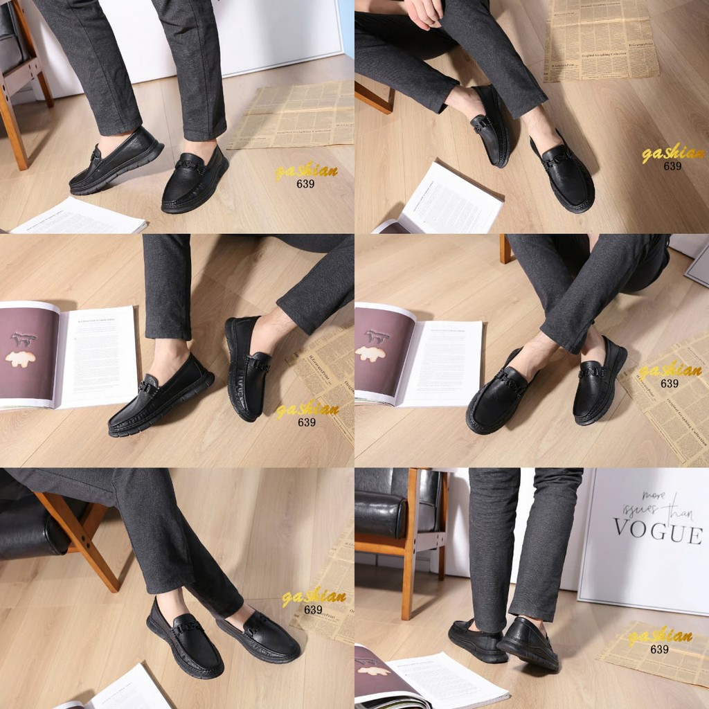 SEPATU LOAFERS PRIA KASUAL KULIT FASHION IMPORT # 639 #