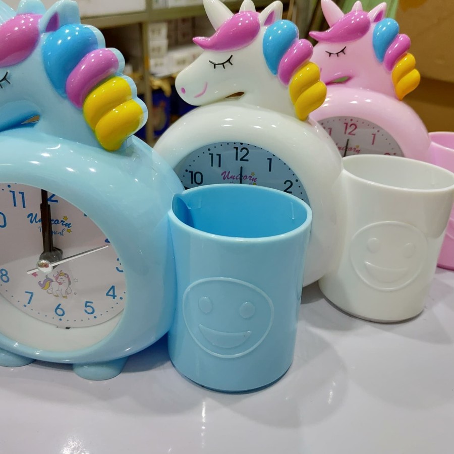 

JAM UNICORN PLUS TEMPAT PENSIL BISA ALARM 7050