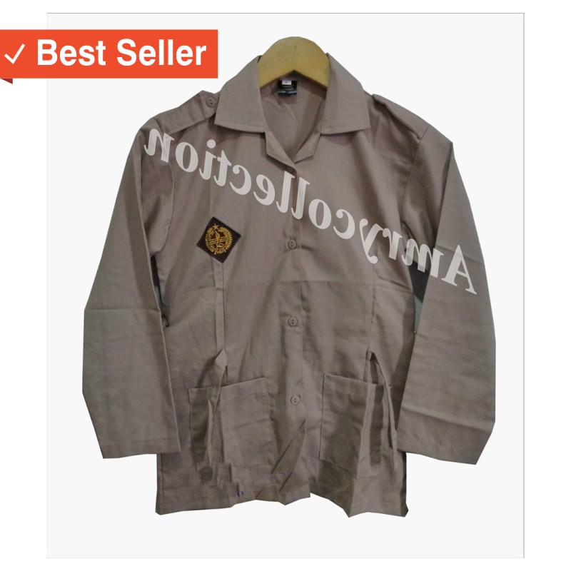 MURAH FASHION BAJU CEWEK / Baju pramuka SD/SMP/SMA Lengan panjang (Perempuan) Bahan GS Seragam