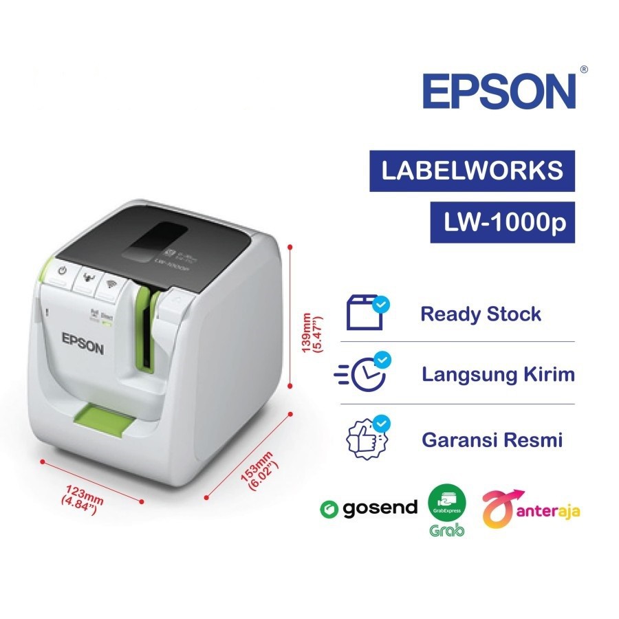 

Printer Epson LabelWorks LW-1000P Wi-Fi PC Connectable