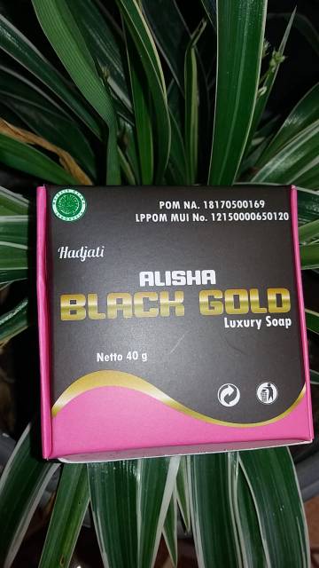 Sabun Jerawat Ampuh Hadjati Alisha Black Gold Original