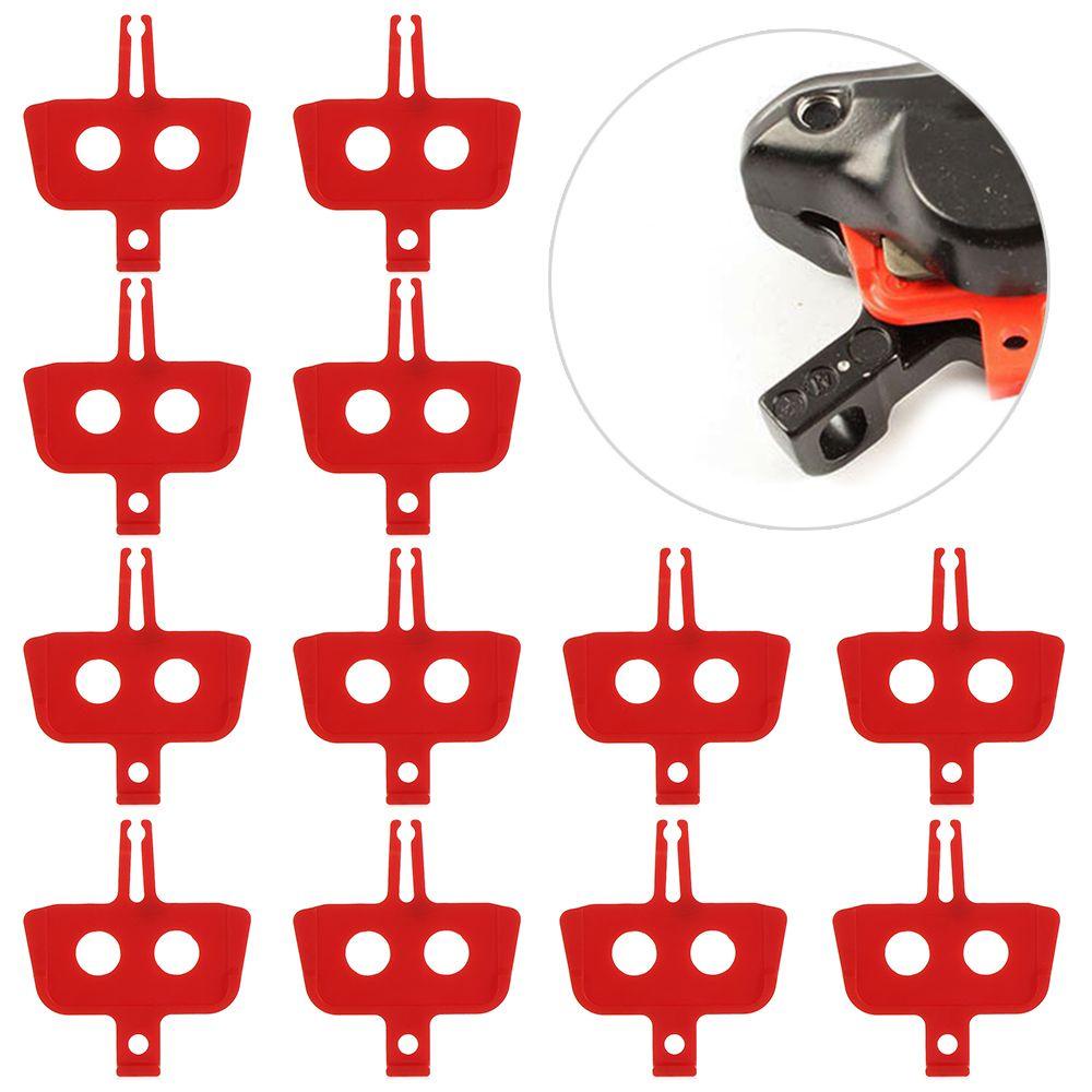 Suyo 1/5pcs Kampas Rem Bersepeda Merah Outdoor Spacer Instert