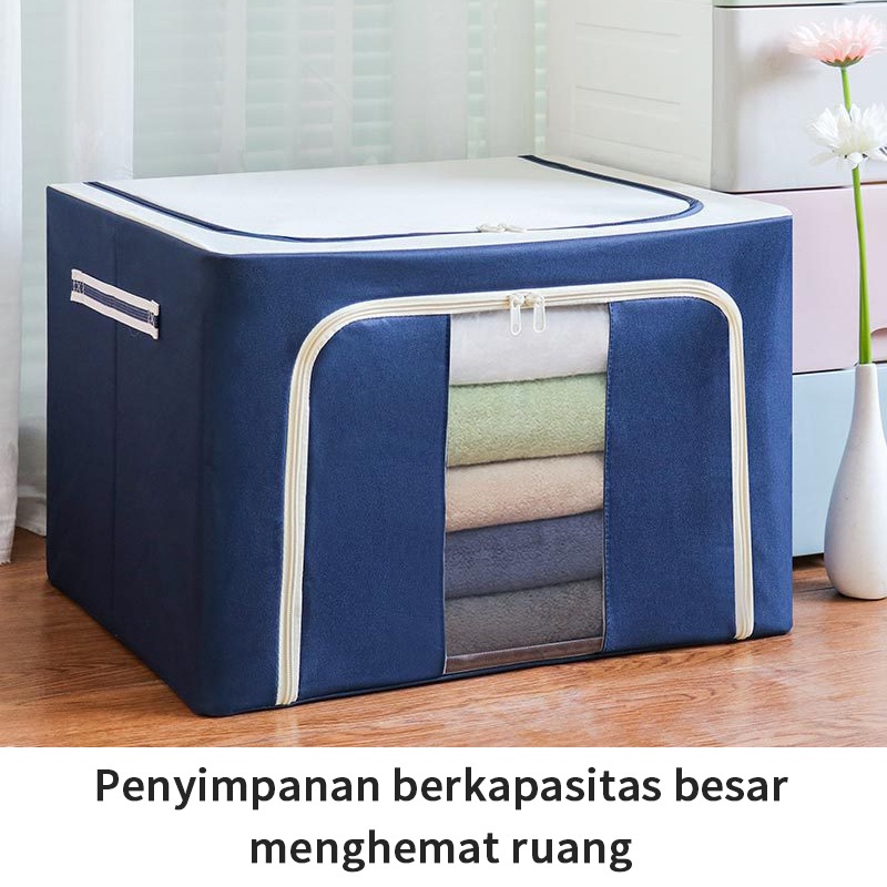 22L/72L/100L Tempat baju / tempat penyimpanan baju/ tempat baju lipat/tas baju/storage box 100 liter/Box lipat baju/box pakaian kotak penyimpanan/box serbaguna kotak penyimpanan