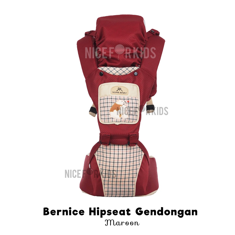 Mom's Baby Gendongan Bayi Baby Carrier Hipseat 7 in 1 Bernice Series MBG2025 / Gendongan Bayi Depan Duduk