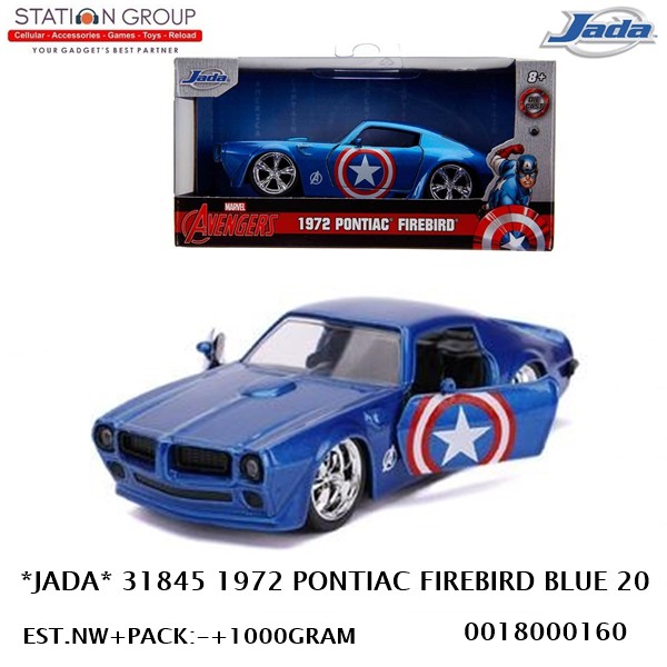 JADA 31845 1972 PONTIAC FIREBIRD BLUE 20 - DIECAST